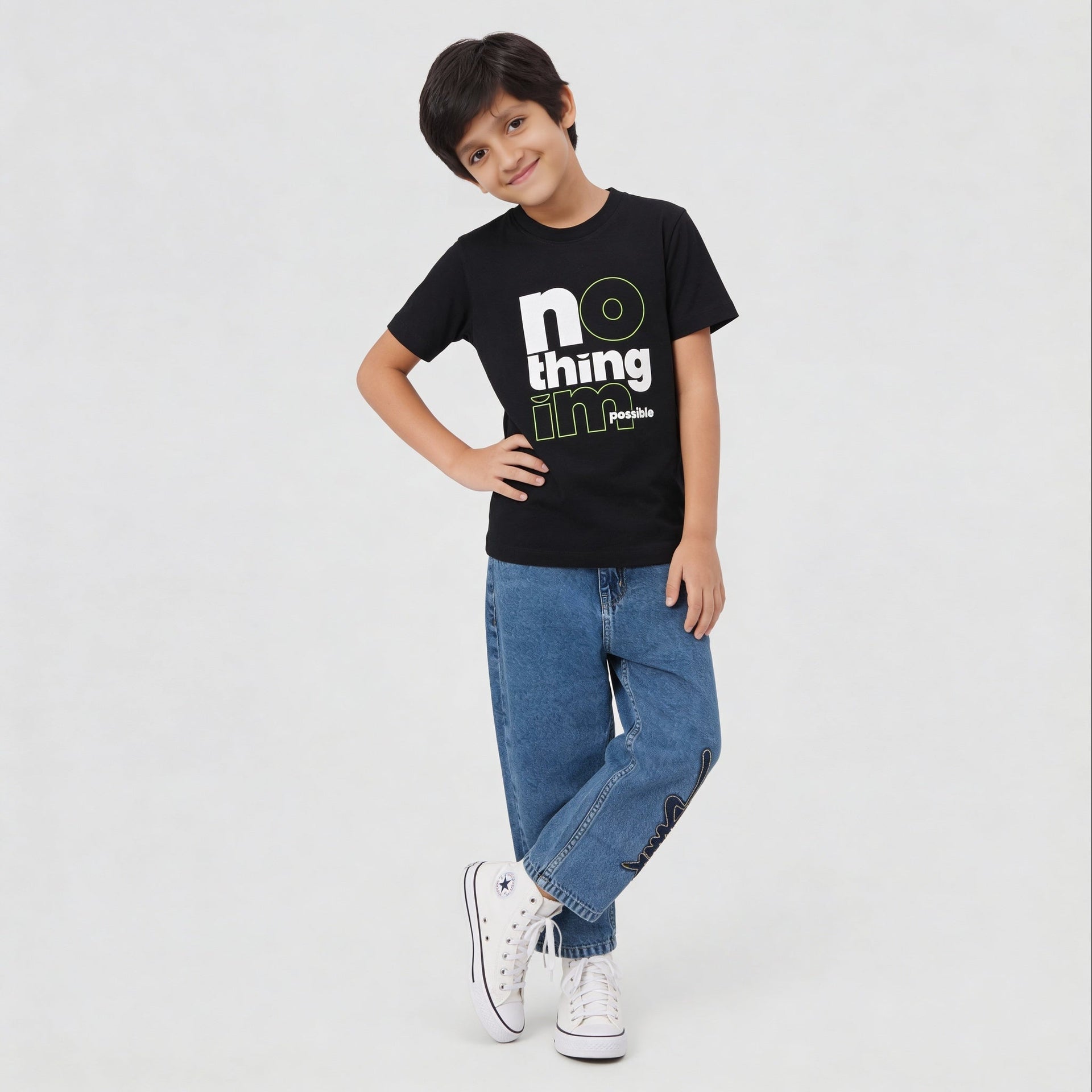 Boys Cotton Graphitee