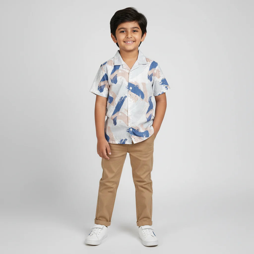 Boys Printed Retreat Shirt