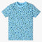 Boys Crew Neck Full Length Sleeve Sleep Set All Over Print Snooze -Half T-Shirt