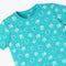 Boys Crew Neck T-shirt and Shorts All Over Printed Sleepwear Set