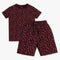 Boys All Over Print Sleepwear T-shirt with Short Set