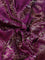 Banarasi silk saree purple with allover zari woven brocade weaves and embroidery mirror work border