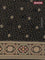 Banarasi georgette saree black with bandhani prints & mina weaves