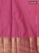 Bangalori silk saree pastel green and pink with zari woven buttas and zari woven border