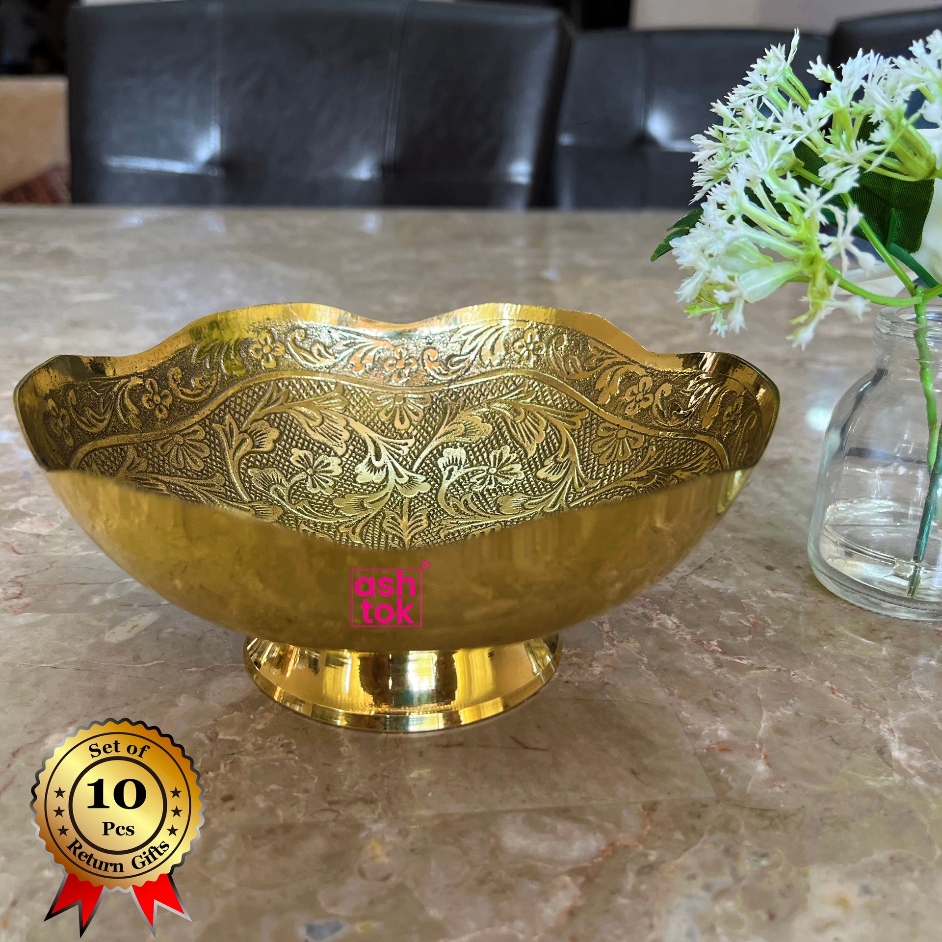 Brass Turkish Bowl, Handcrafted decorative brass bowl, gift item