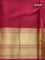 Pure kanchipuram silk saree teal blue and maroon with zari woven buttas and zari woven border