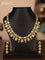 Antique necklace ramdarbar design with kemp & cz stones and pearl hangings