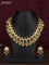 Antique guttapusalu necklace with cz stones and pearl hangings