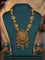 Antique haaram ram parivar & peacock design with kemp stones and golden beads hangings