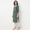 Embroidered Yoke Cotton Dobby Kurta