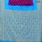 Bandhani saree purple and light blue with allover bandhani prints and banarasi style border