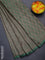 Banarasi semi crepe saree green with allover thread & zari woven brocade weaves and woven border