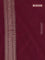 Banarasi semi silk saree maroon with allover thread & zari weaves and woven border