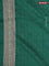 Banarasi semi silk saree green with allover thread & zari weaves and woven border