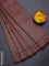 Banarasi semi silk saree maroon with allover thread & zari weaves and woven border