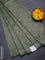 Banarasi semi silk saree green with allover thread & zari weaves and woven border