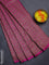 Banarasi semi silk saree magenta pink with allover thread & zari weaves and woven border