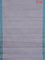 Coimbatore cotton saree grey and teal green with allover self emboss and thread woven border