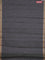 Coimbatore cotton saree grey and sandal with allover self emboss and thread woven border