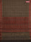 Coimbatore cotton saree chikku shade and brown with allover self emboss and thread woven border