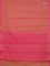 Coimbatore cotton saree dual shade of pinkish yellow and pink with allover self emboss and thread woven border