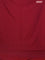 Arani semi silk saree dual shade of maroon with plain body and small zari woven border