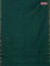 Arani semi silk saree dual shade of green with plain body and small zari woven border