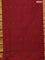 Arani semi silk saree maroon with zari woven buttas and zari woven border