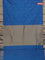 Arani semi silk saree dual shade of cs blue with zari woven buttas and zari woven border