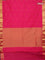 Arani semi silk saree pink with zari woven thilak buttas and zari woven border