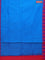 Arani semi silk saree cs blue and dual shade of purple with plain body and temple design border