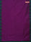 Arani semi silk saree purple and dual shade of green with plain body and temple design border