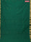 Arani semi silk saree green with zari woven buttas and zari woven border