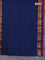 Chettinad cotton saree peacock blue and purpel with thread woven buttas and ganga jamuna border