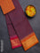 Chettinad cotton saree maroon shade and mustard yellow with thread woven buttas and ganga jamuna border