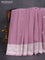 Banarasi chiffon silk saree pastel pink with silver zari woven buttas and silver zari woven border