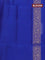 Kanchipuram soft silk saree royal blue with allover zari woven buttas and zari woven floral butta border