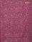 Jaipur cotton saree mauve pink with allover prints and printed border