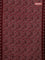 Jaipur cotton saree maroon and black with allover kalamkari prints and printed border
