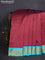 10 yards silk cotton saree maroon shade and teal blue with plain body and zari woven border