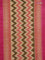 Ikat cotton saree sandal and pink with allover zig zag weaves and simple border