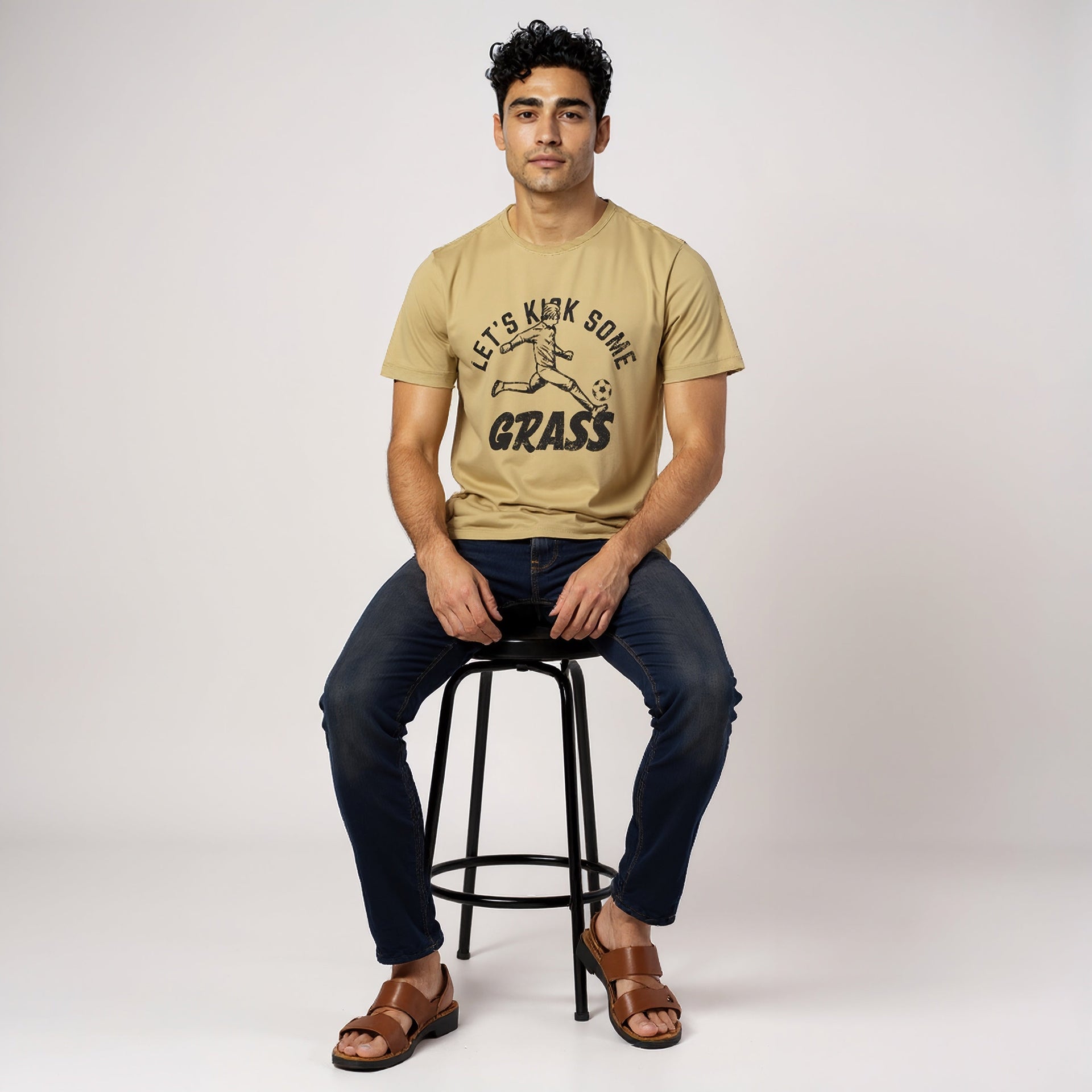 Cotton Crew Neck Graphitee