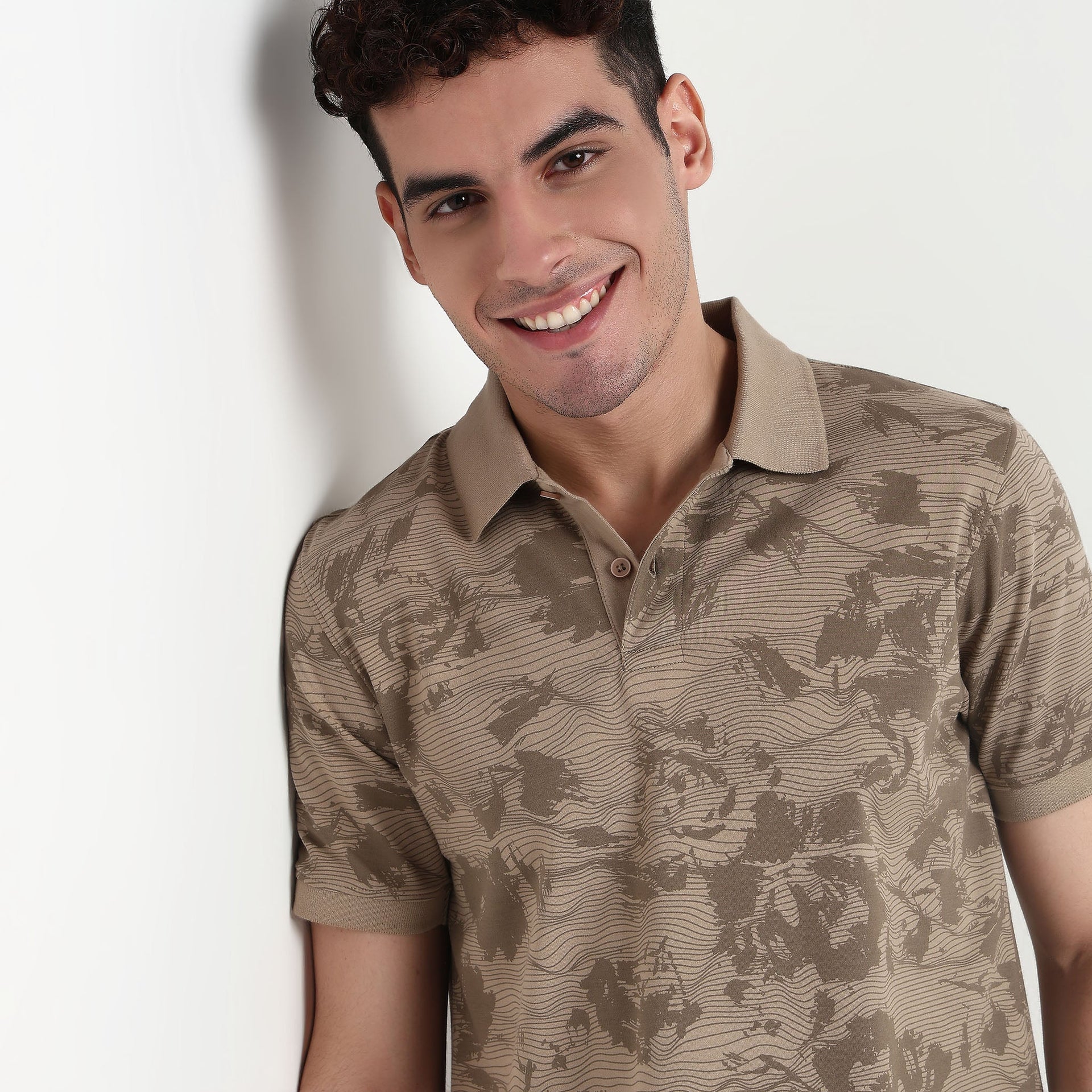 All Over Print Impression Polo T-Shirt