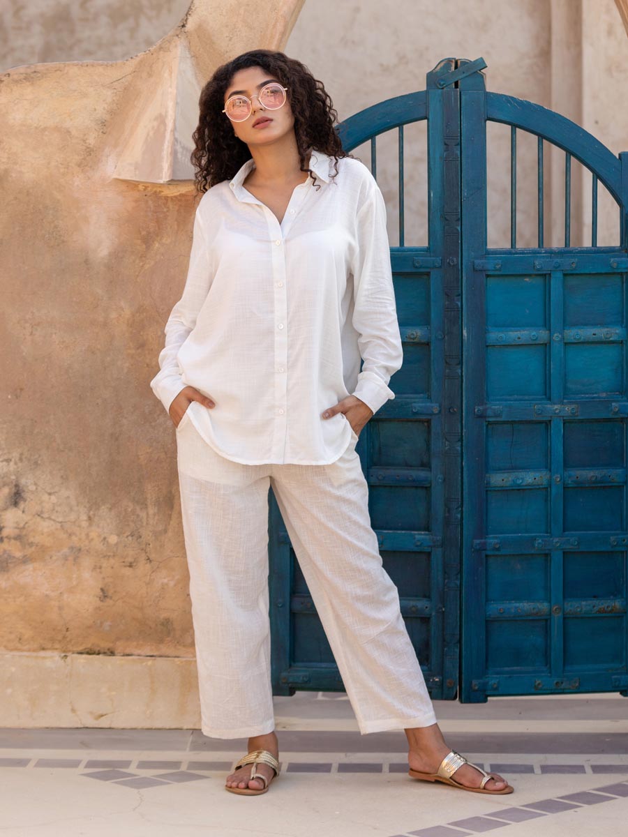 Set of 2 - Fiona Ivory Shirt and Pants