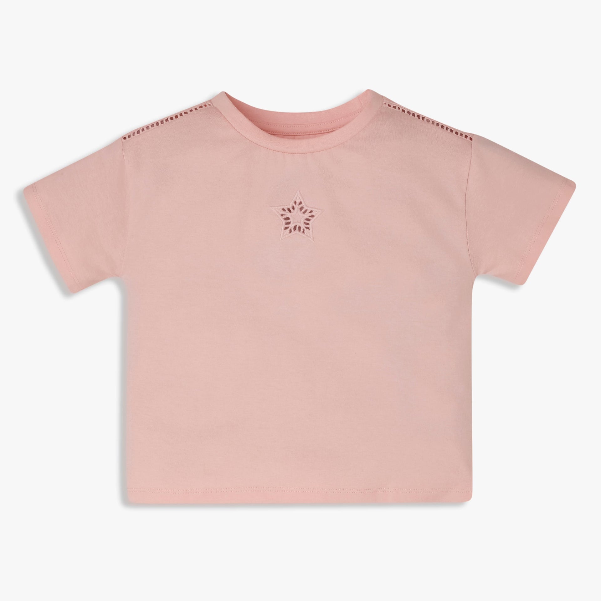 Girls Cotton Crew Neck T-Shirt