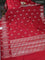 Banarasi poona silk saree red with zari woven buttas and zari woven border