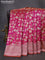 Banarasi uppada silk saree dual shade of pinkish orange with allover zari woven brocade weaves and zari woven border