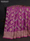 Banarasi tissue silk saree purple with allover zari woven brocade weaves and zari woven border
