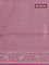 Banarasi tissue silk saree pink with allover zari woven brocade weaves and zari woven border