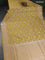 Banarasi tissue silk saree lime yellow with allover zari woven brocade weaves and zari woven border